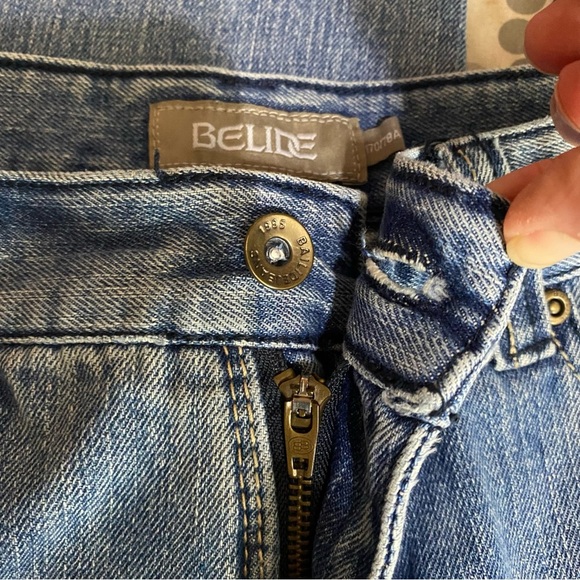 Belide Men’s Foreign Brand Faded Wash Denim Jeans 31/34 - Picture 5 of 6